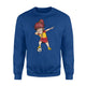 Dabbing Soccer Girl Spain Jersey - Spanish Football Sweatshirt
