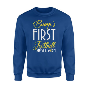 Bump's First Football Season Pregnant Women Gift Sweatshirt