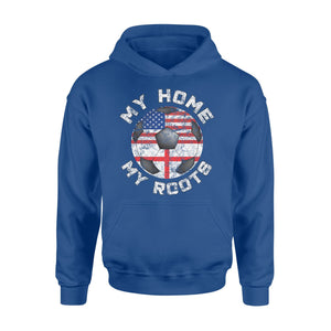 England Football Vintage Soccer Fan Home Roots Hoodie