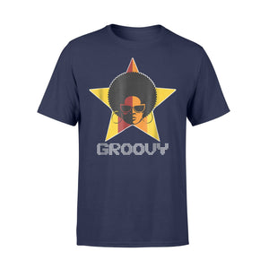 Groovy Black Disco Diva  Natural Hair Black Queens T-Shirt