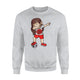 Dabbing Soccer Girl Japan Jersey - Japan Football Jfa  Sweatshirt