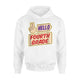 Hello Fourth Grade Peace Sign Student  Hoodie