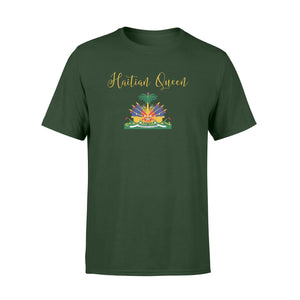 Haitian Queen Womens Haiti Flag Coat Of Arms Cute Girly T-Shirt