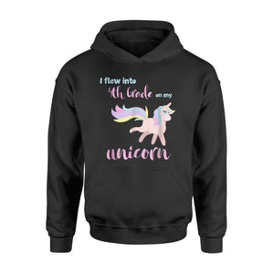 I Flew Into 4th Grade-Riley Name On The Back  Hoodie