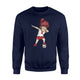 Dabbing Soccer Girl Japan Jersey - Japanese Football Sweatshirt