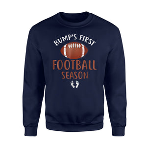 Bump's First Season Football Pregnancy Announcement Sweatshirt