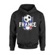 France Soccer Ball French Flag Football Hoodie