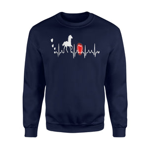 Horse Heartbeat I Love My Horses Racing Riding Gift Sweatshirt