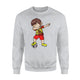 Dabbing Soccer Boy Spain Jersey Royal Spanish Football Sweatshirt