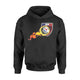 France Flaming Soccer Ball Football Hoodie