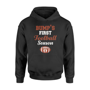 Bump's First Football Season Pregnant Women Gift Hoodie