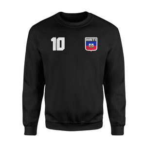 Haiti Haitian Flag Soccer Football Fan Zoe Jersey Sweatshirt