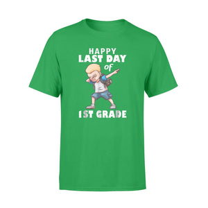 Funny Boy Dabbing Happy Last Day Of 1st Grade T-Shirt