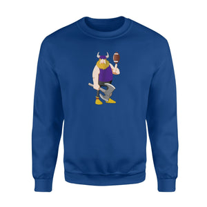 Funny Viking With A Football Skol To Minnesota Sweatshirt
