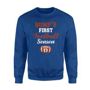 Bump's First Football Season Pregnant Women Gift Sweatshirt