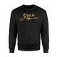Gold Arrow Heart Gran Funny Gift For Grandma Sweatshirt