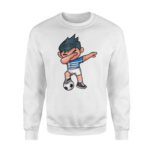 Dabbing Soccer Boy Greece Greeks Football  Sweatshirt