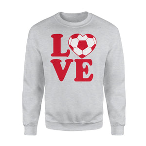 Girls Cool I Love Soccer Sweatshirt