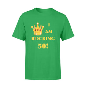 I Am Rocking 50! Queen Crown Graphic Logo T-Shirt