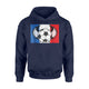 France Football French Soccer Flag Vintage Hoodie