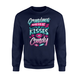 Grandmas Never Run Out Of Kisses Or Candy Sweatshirt