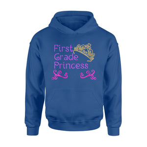 Kids First Grade Princess Girls Cute  1st Grade  Hoodie