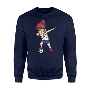 Dabbing Soccer Girl South Korea Jersey Korean Football Sweatshirt