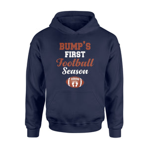 Bump's First Football Season Pregnant Women Gift Hoodie