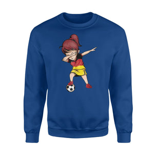 Dabbing Soccer Girl Germany Jersey - German Football Sweatshirt