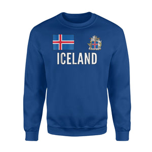 Iceland Soccer Jersey (Team No. 21 Back Side) Island  Fleece Sweatshirt
