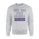 First Time Great Grandma Gift New Great Grandparent Sweatshirt