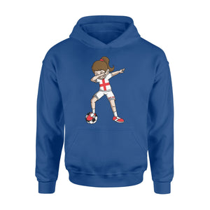 Dabbing Soccer For Girls England Football Hoodie