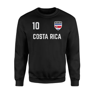 Costa Rica Flag Soccer Jersey Football Team Fan Sweatshirt