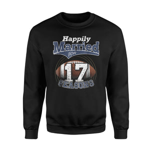 Couples Football 17 Seasons Football Couple Sweatshirt