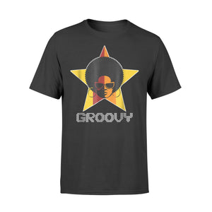Groovy Black Disco Diva  Natural Hair Black Queens T-Shirt