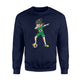 Dabbing Soccer Girl Fan Brazil Football Sweatshirt