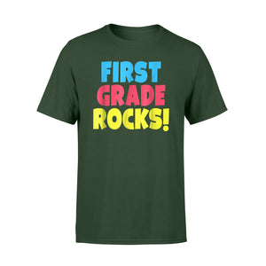First Grade Rocks Funny Gift For A 1st Grader T-Shirt