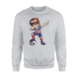 Dabbing Soccer Boy United States Jersey USA Football Sweatshirt