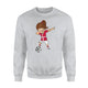 Dabbing Denmark , Soccer Girl Danish Football Flag Sweatshirt