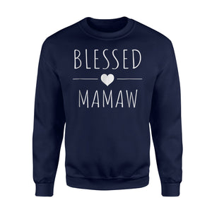 Blessed Mamaw Thanks Giving Christmas Gifts Grandma Sweatshirt