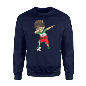 Dabbing Soccer Boy Iran Jersey  - Iranian Football Gift Sweatshirt