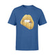 Gold Lips Sexy Kiss Black Girl Magic Queen Melanin T-Shirt