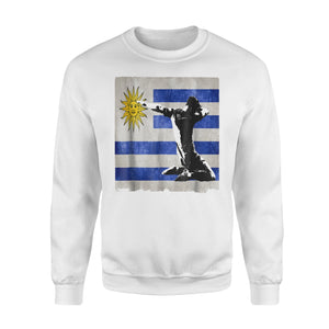 Dabbing Soccer Boy Uruguay Jersey Uruguayan Football Sweatshirt