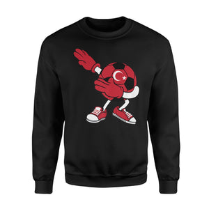 Dabbing Soccer Ball Turkey Jersey  - Turk Football Gift Sweatshirt
