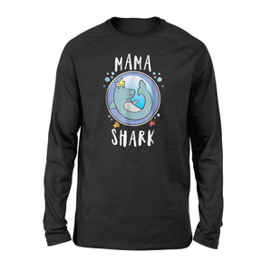Mama Shark Cool Hammerhead Shark Long Sleeve T-Shirt