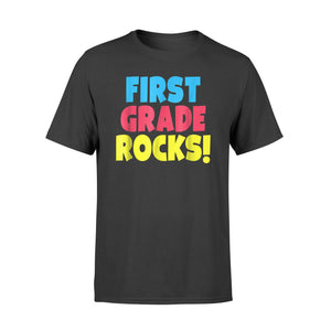 First Grade Rocks Funny Gift For A 1st Grader T-Shirt