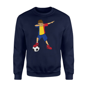 Dabbing Soccer Boy Romania Romanians Football Sweatshirt