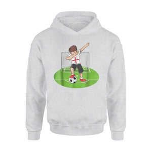 Dabbing Soccer Boy England UK English Football Hoodie