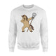Horse Dancing Dabbing Lacrosse Sport Lovers Sweatshirt