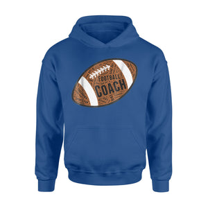 Football Typography For Football Coach Hoodie